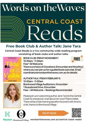 Central Coast Reads Author Talk: Jane Tara